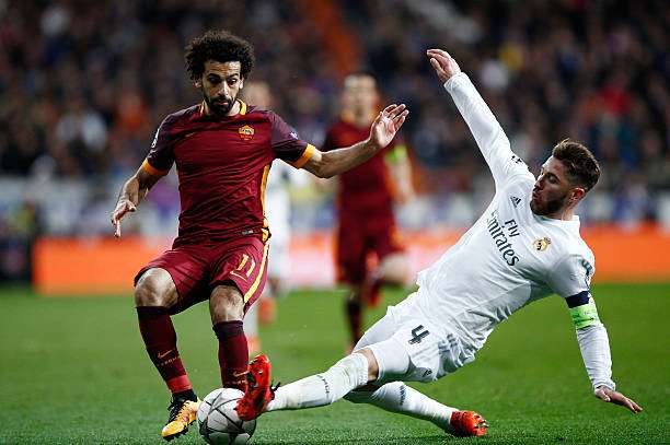 Sergio Ramos making a tackle