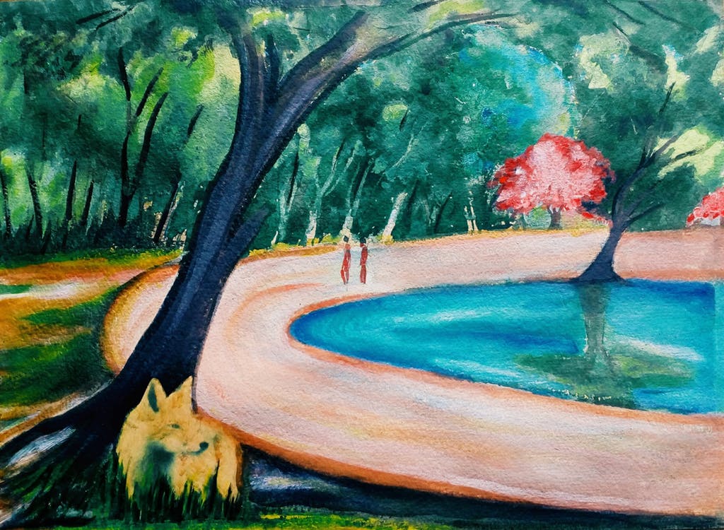 tree-by-pond